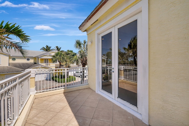 view of balcony