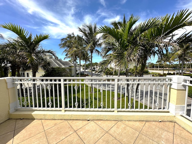 view of balcony