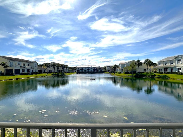 view of water feature