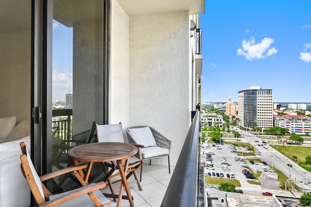 view of balcony