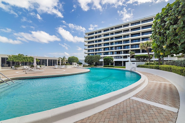 view of pool