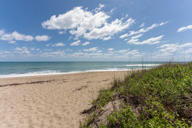 water view with a view of the beach