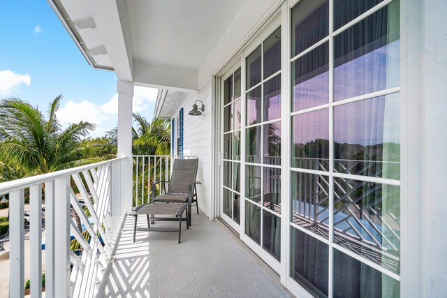 view of balcony