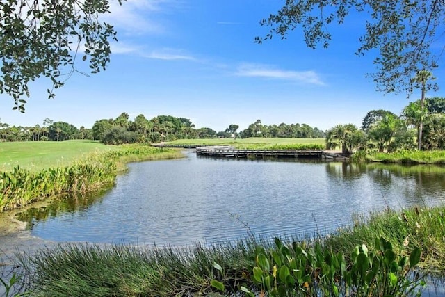 view of water feature