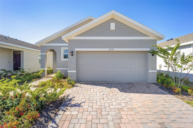 ranch-style house with a garage