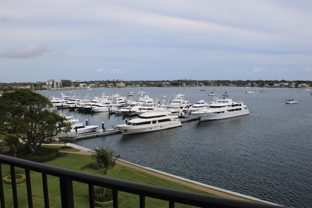 view of property view of water