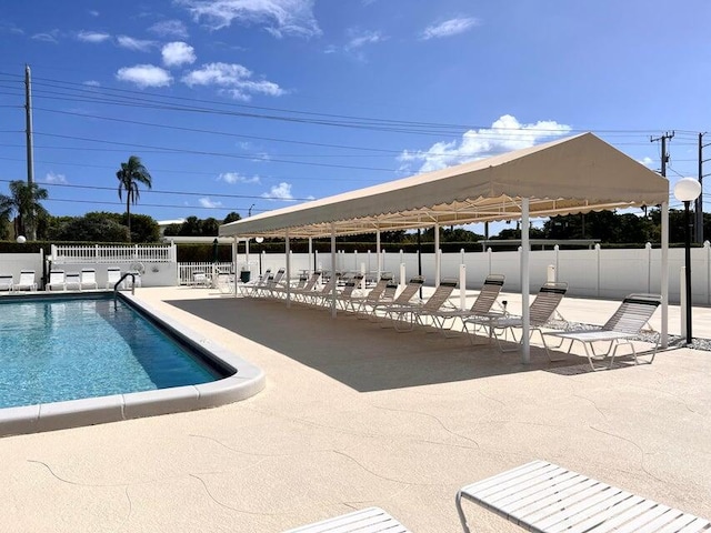 view of pool with a patio area