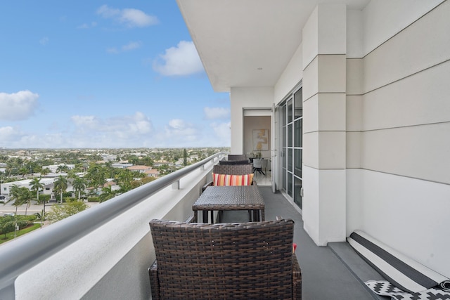 balcony with baseboard heating