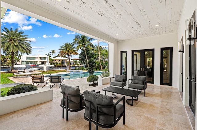 view of patio / terrace with french doors