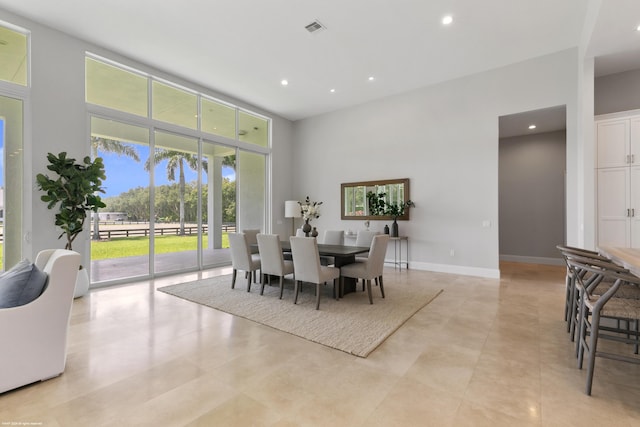 view of dining room