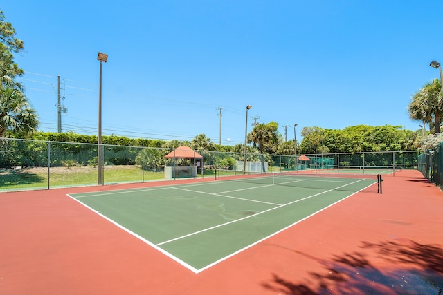 view of sport court