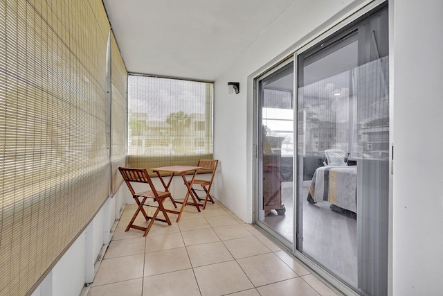 view of sunroom