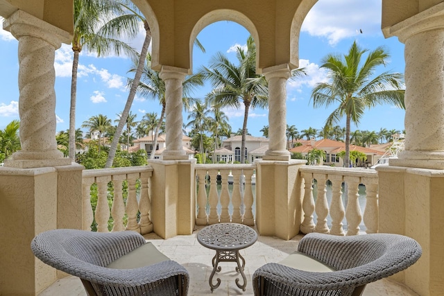 view of balcony