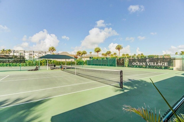 view of tennis court