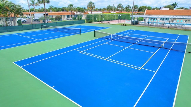 view of sport court featuring basketball court