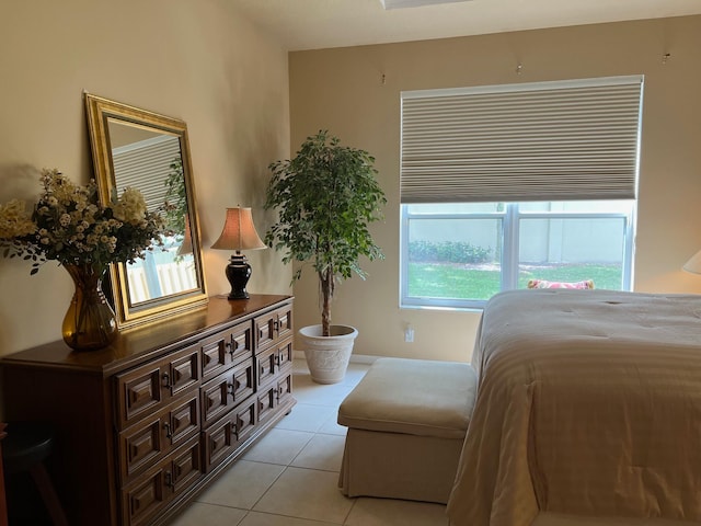 view of tiled bedroom