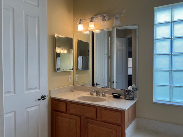 bathroom with vanity