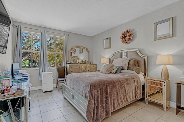 view of tiled bedroom