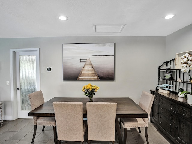 view of dining area