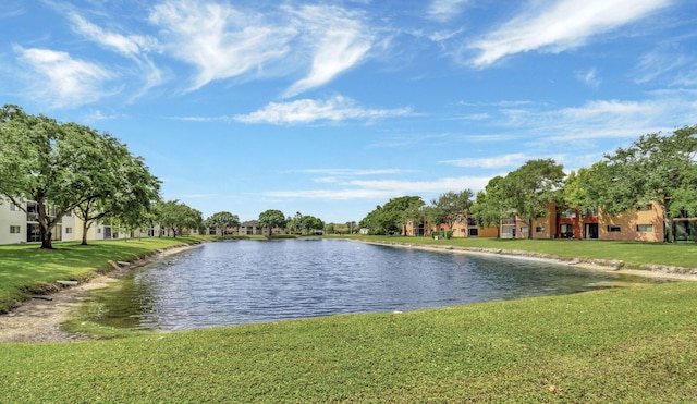 view of water feature