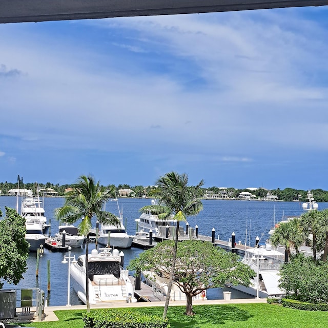 view of water feature