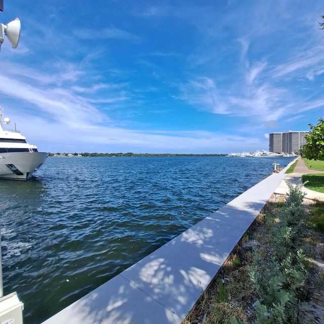 view of water feature