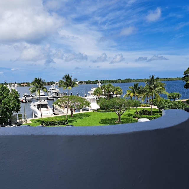 view of water feature