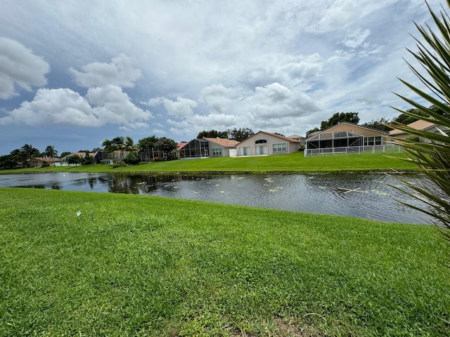 view of water feature