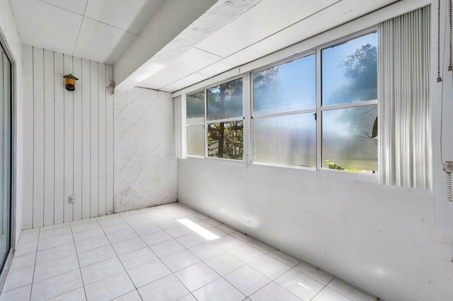 interior space featuring light tile flooring