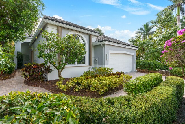 view of front of house featuring a garage