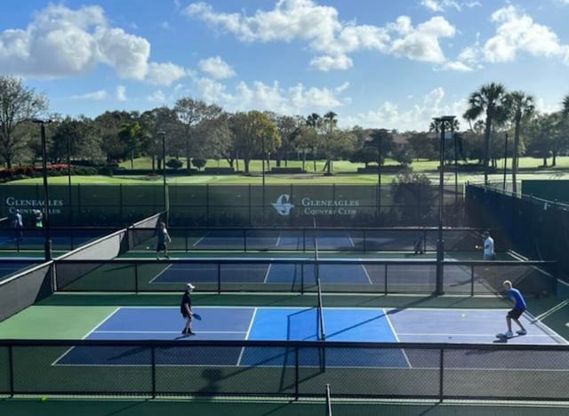 view of sport court