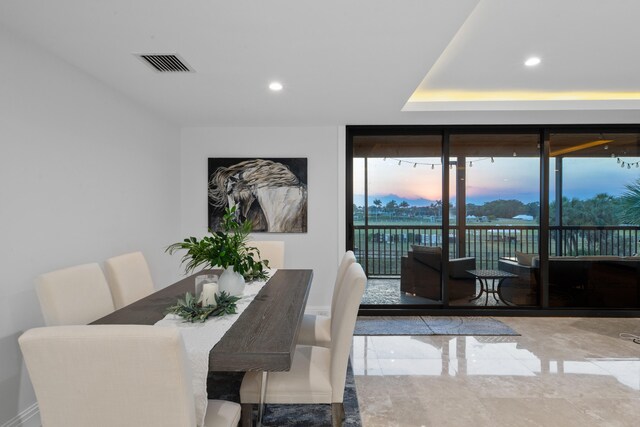 dining room featuring a healthy amount of sunlight