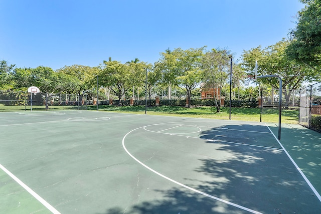 view of basketball court