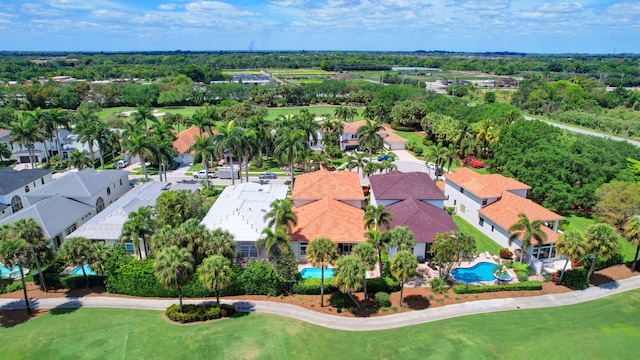 birds eye view of property featuring a residential view