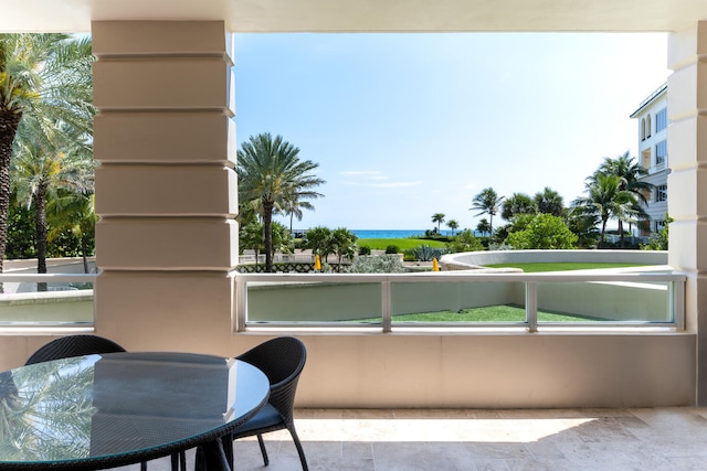 view of balcony