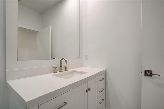 bathroom with oversized vanity