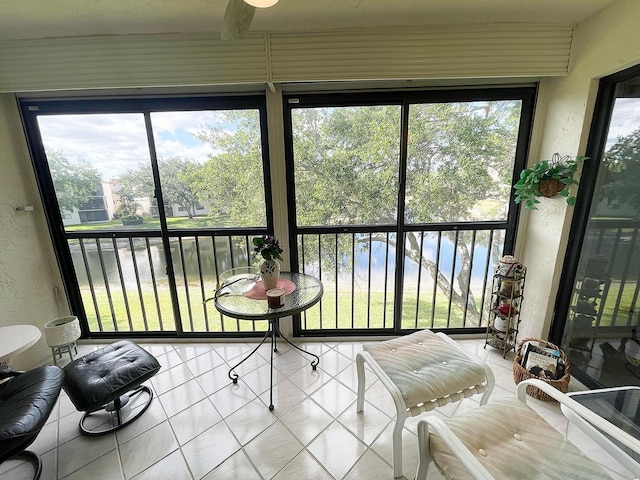 view of sunroom