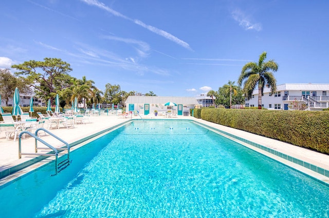 view of pool with a patio area