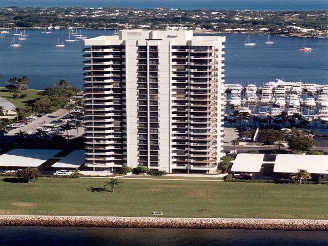 exterior space with a water view