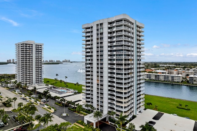 view of property featuring a water view