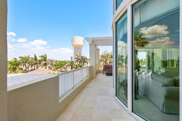 view of balcony