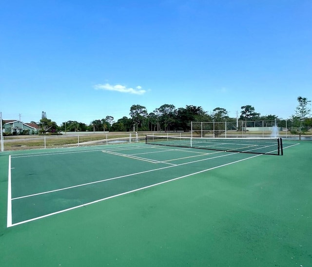 view of tennis court