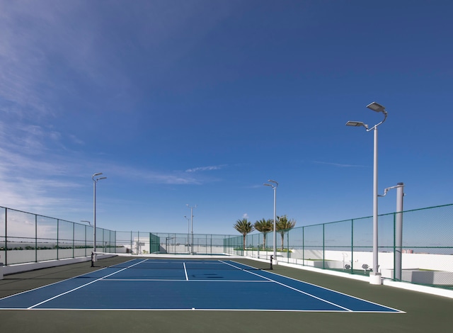 view of tennis court