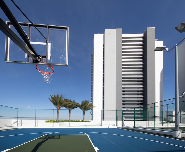 view of basketball court