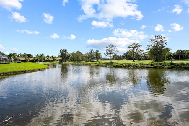 view of water feature