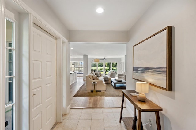 view of tiled entrance foyer