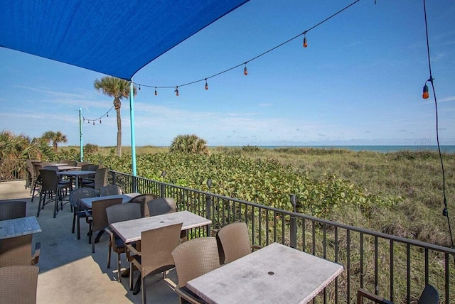 view of patio with outdoor dining area