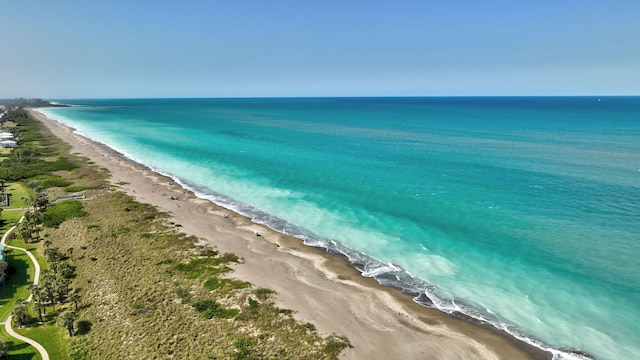 water view featuring a beach view