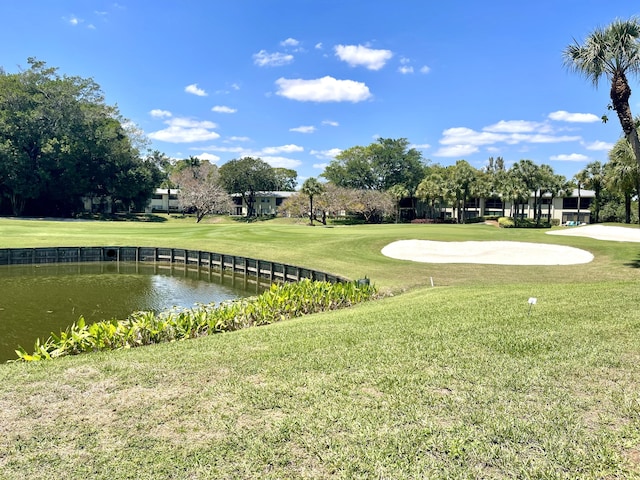 23 Westgate Ln Unit E, Boynton Beach, FL 33436 - view of community with a water view, golf course view, and a lawn