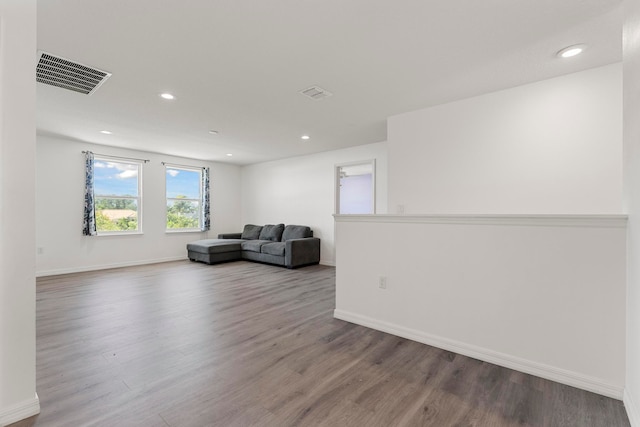 sitting room featuring light wood-type flooring